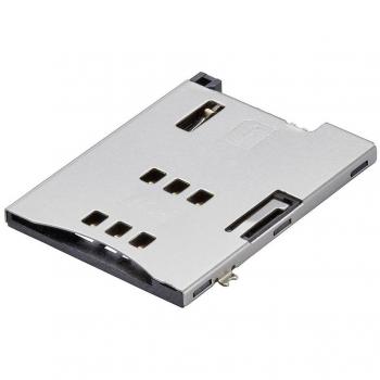 Molex SIM Card Slot, 6-Pin, 2.54mm Contact Spacing, Tape Reel