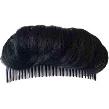 Accesorio para el pelo esponjoso marrón