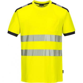 T-Shirt de Chantier Jaune/Gris
