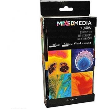 Pack artistique Mix Media Pébéo – 12×20 ml