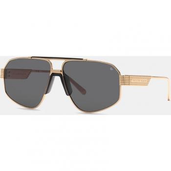 Philipp Plein Occhiali da Sole Spp106m Rose Gold con Parti Semi Matt Black Smoke