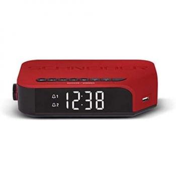 Schneider Viva FM-Radio Wecker, Farbe Rot