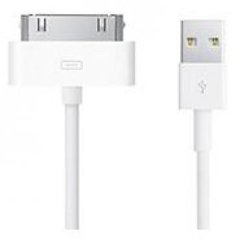 Unotec 28.0051.00.00 1m USB A Apple 30-p Blanco