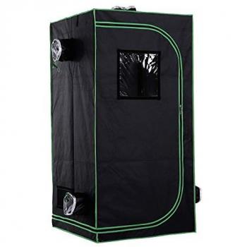 Mylar Hydroponic Grow Tent with Floor Tray for Indoor Plants 80cm x 80cm x 160cm