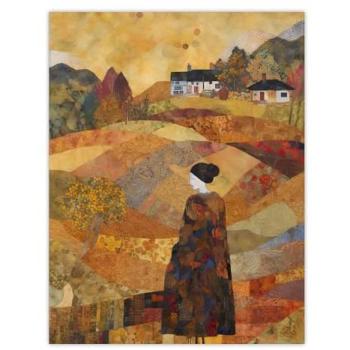 Jenny Adamson’s Orchard Fields – Warm Autumn Poster, 18x24