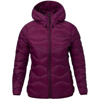 Chaqueta PEAK PERFORMANCE Helium Hood, Mujer, Color Blood Cherry