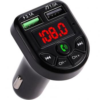 Modulateur FM Bluetooth Voiture Mains Libres Lecteur MP3 3.1A USB