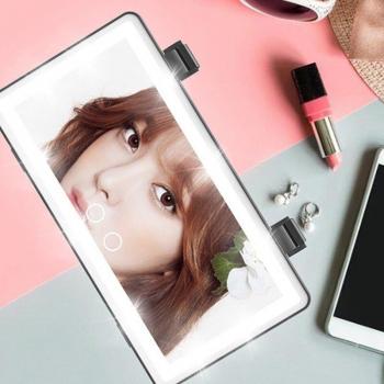 Touch Switch Car Makeup Mirror with 3 Lighting Modes