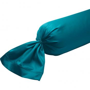 Traversin Satin de coton Coloris Canard 160 cm