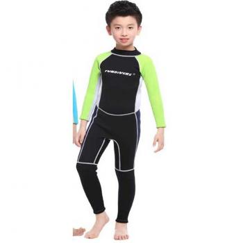 Traje de Buceo Infantil de Neopreno 3MM, Protección UV, Cuerpo Completo