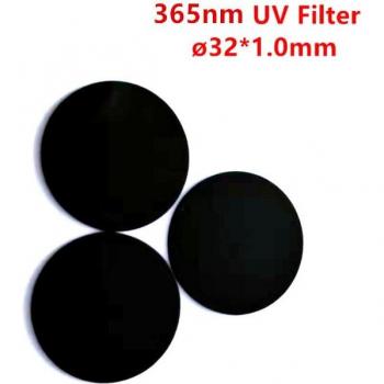 3 pcs 32mm 1.0mm 365nm UV Filter ZWB2 UG1 U-360