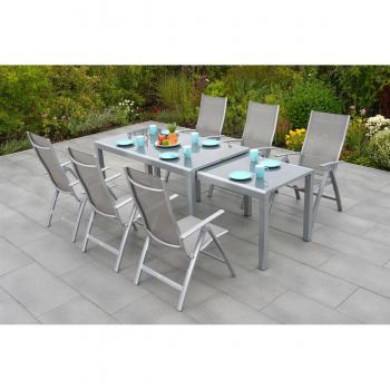 Merxx Garten-Essgruppe Taviano, 7tlg. mit Aluminium