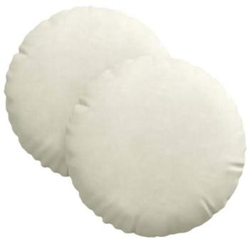 Poltrona Chic in Crema – 2 Cuscini Ø 40 x 13 cm Velluto