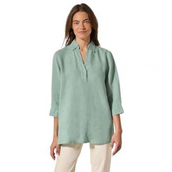 CECIL Casual Bluse M (40) – Ice Sage Grün, Bündchen‑Details