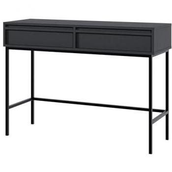 Bureau de coiffure Selsey Noir 110×38 cm