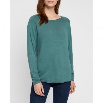 Vero Moda „Glory“ Damenlangpullover mit Knopfleiste – Marineblau