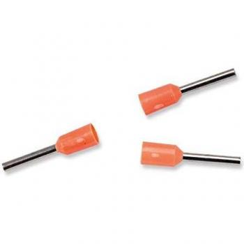 Elektrische Aderendhülsen 0,50 mm², 50 Stück, 8 mm, orange