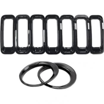 Kit Completo de Rejilla Delantera y Cubierta de Lámpara Jeep Patriot