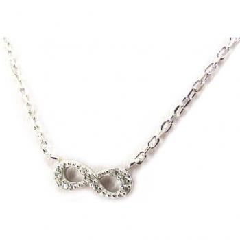 K5222 Collare Argento “Infinite” Bianco