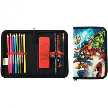 Marvel Avengers Multi-Color Design Filled Pencil Case