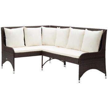 Sonata 2 Brown Wicker Garden Sofa Set