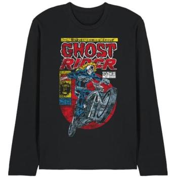 Marvel Ghost Rider 2XL Black Long Sleeve Apparel – Unisex