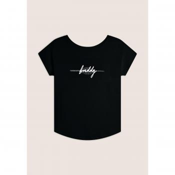 T‑Shirt Donna Comfort Fit “Seize The Day” Nero