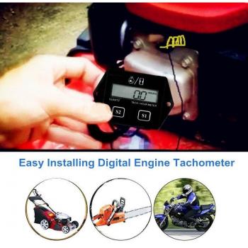 Waterproof Digital Tachometer for Gasoline Engines