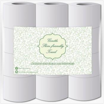 PureClean 12‑Roll Heavy Duty 4‑Layer Toilet Paper – Household & Commercial Use