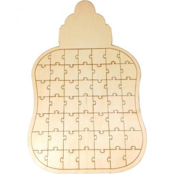 Cœur en Bois – Livre d'Or & Puzzle