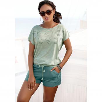 Venice Beach Damen‑Rundhals T-Shirt Mint, Größe 36/38