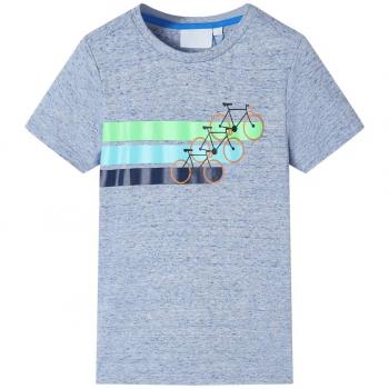 VidaXL Blue Melange Kids' Tee