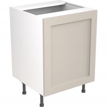 Flatpack Kitchen Sink Base Unit Shaker Ultra Matt Light Grey 600mm