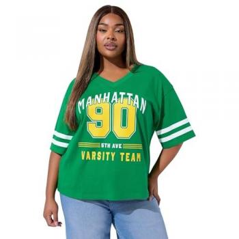 Women’s Green Manhattan 90 Varsity Top – Size 20