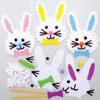 Easter Bunny Pom Pom Craft Set (Pack of 5)