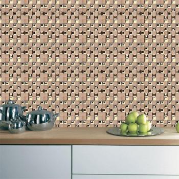 Black & White Mosaic Tile Wall Sticker for Kitchen and Bathroom