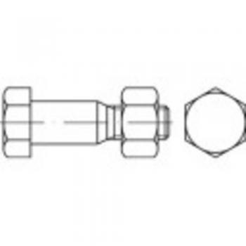Dadi con collare esagonale M16 x 50 mm DIN 7968 Zincati 50 pz