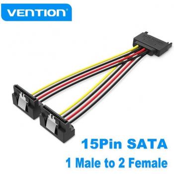 Cable de alimentación SATA macho a 2 hembras