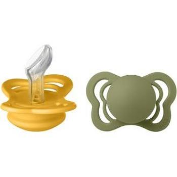 Pack de 2 Chupetes BIBS Couture Honey Bee/Olive, Silicona, 0-6 Meses