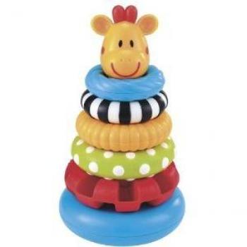 Textured Stacking Rings with Giraffe Design by Early Learning Center, Ages 0-24 Months, Product ID 130560