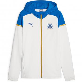 Veste de sport OM Casual 2023/24 en gris plume / bleu royal