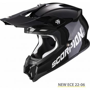 Casque de motocross Scorpion VX-16 Evo Air Solid ECE 22-06 Noir XL