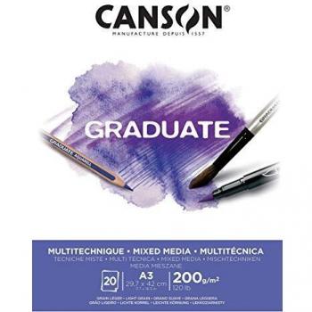 Canson Graduate Mixed Media Bloc 20 feuilles A3