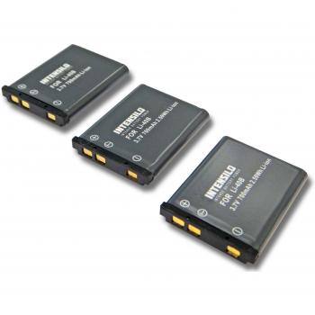 Batería de litio INTENSILO 3X 700mAh para Olympus SP-700, VH-210