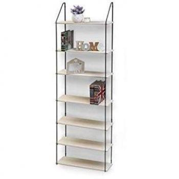 Estante vertical delgado 7 estantes 65 x 17 x 205 cm