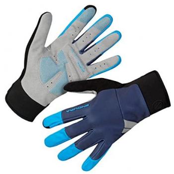 Luvas de Inverno Endura Windchill Longas Azul Fluorescente e Preto