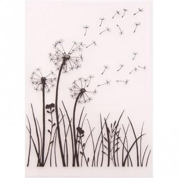 Dandelion Plastic Embossing Template