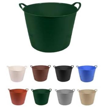 Espuerta de plástico verde 42L