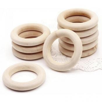 Mordedores de Madera Kids – Conjunto de Anillos Naturales