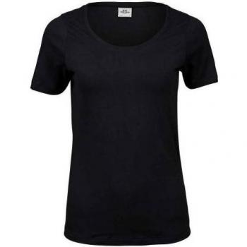 Tee Jays Ladies Stretch Shirt – Extra Large, Dark Blue